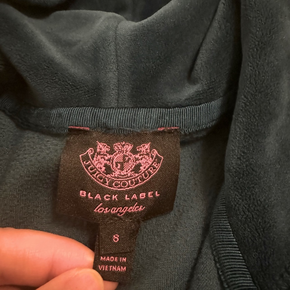 Juicy couture velvet jogger set for girls